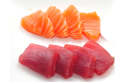 76 SASHIMI MIX ( 4 thon et 4 saumon)