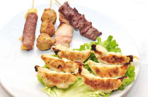 MENU F11 GYOZA BROCHETTES